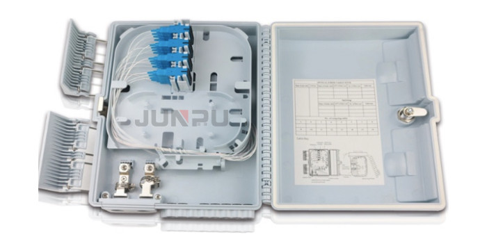 Outdoor / Indoor 16 Port Optical Fiber Distribution Box 1x16 SC APC Optical Adapter