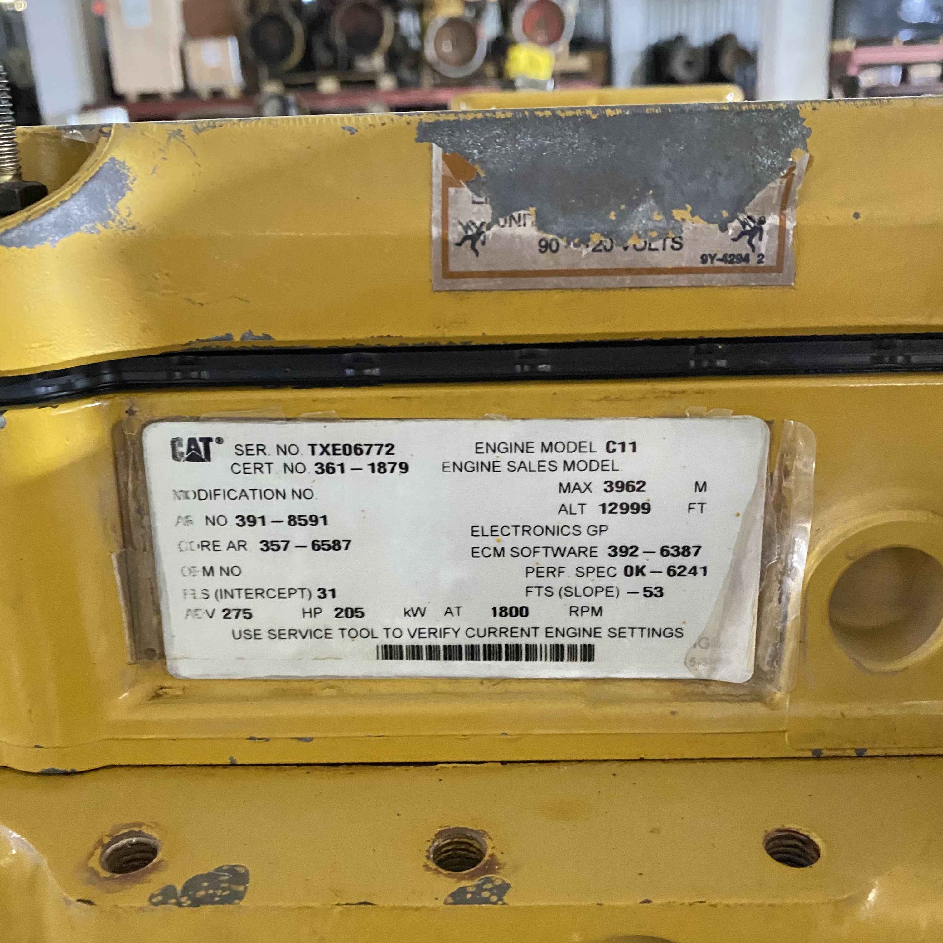 C11 4 Stroke CAT Excavator Engine Motor 4HP Excavator Spare parts