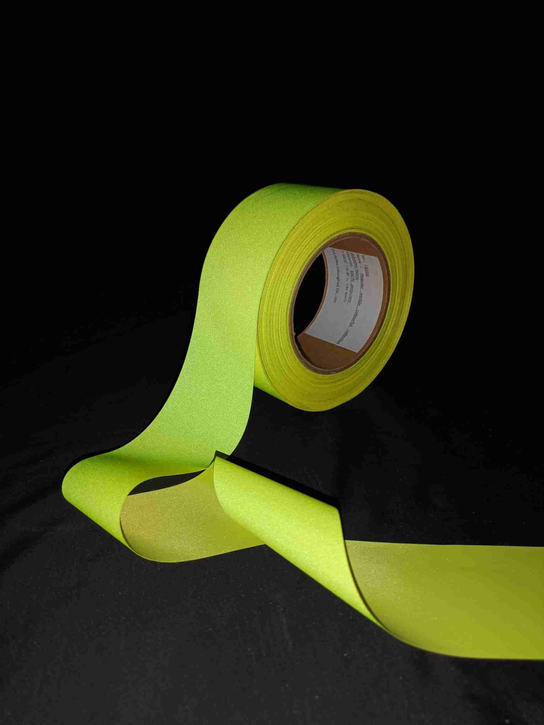 High Visible Colorful Reflective Fabric Polyester Reflective Tape For Garments Bags Hat