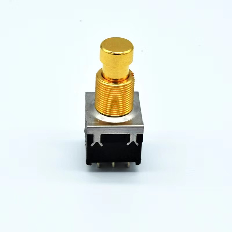 Latching Guitar Footswitch Pedal 1500V 3PDT Push Button On
