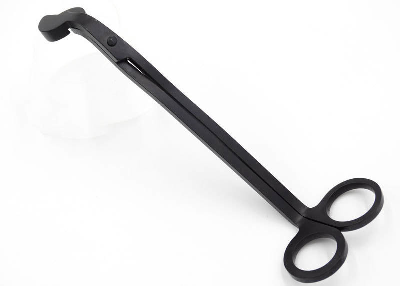 Stainless Steel Daily Household Items Matte Black Wick Cutting Scissors