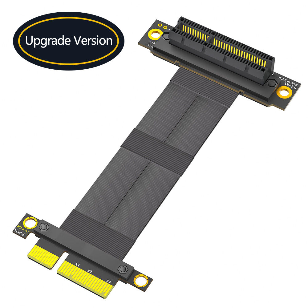270° Reverse PCI-E Slot PCI-e 4X Extension Cable Boost Your Data Transfer Efficiency