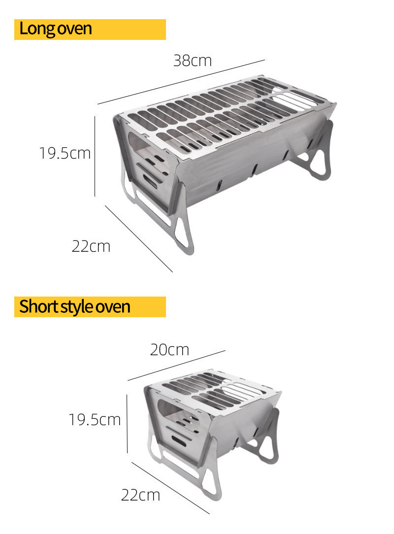 Stainless Steel Campfire Barbecue Stove Grill BBQ