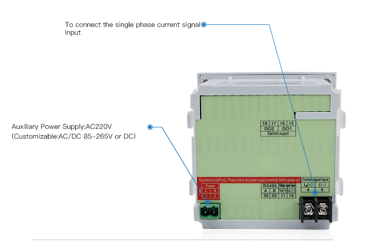 96*96 mm DC LED Current Ampere Meter 0-5Adc