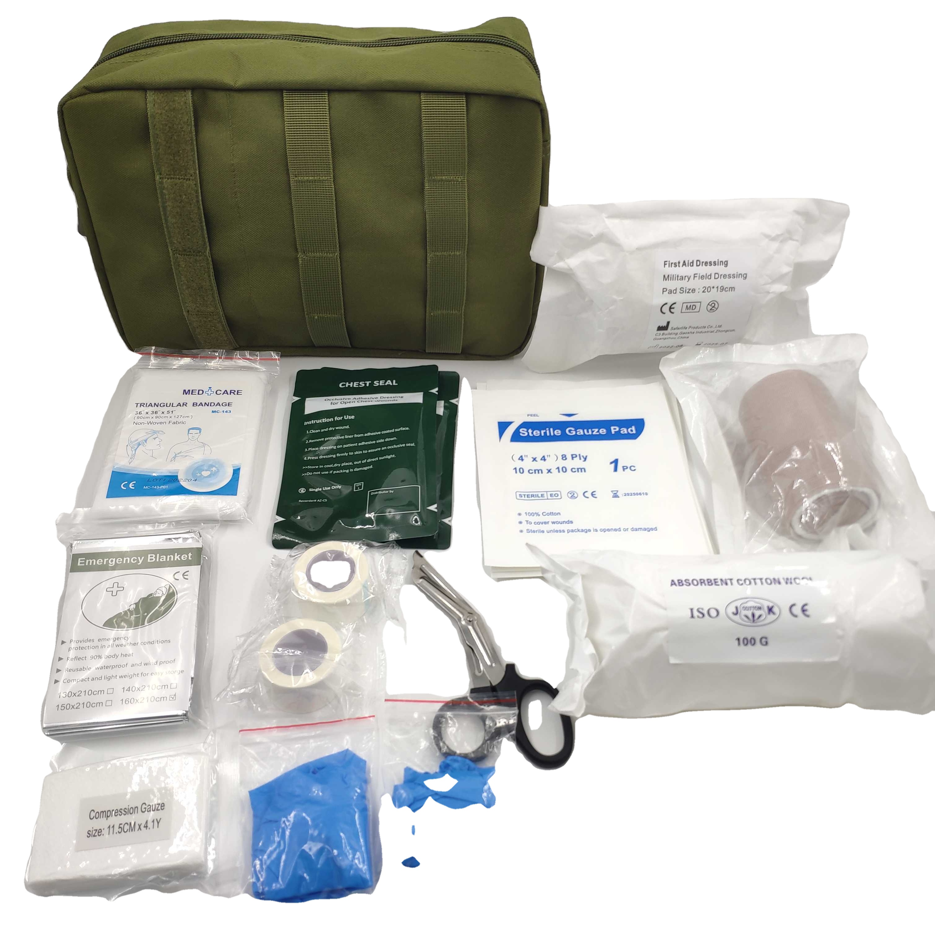 Med Tactical First Aid Kit Gear Military Ifak Pouch Army Trauma Buddy BFAK Supplies Communal Bag Big