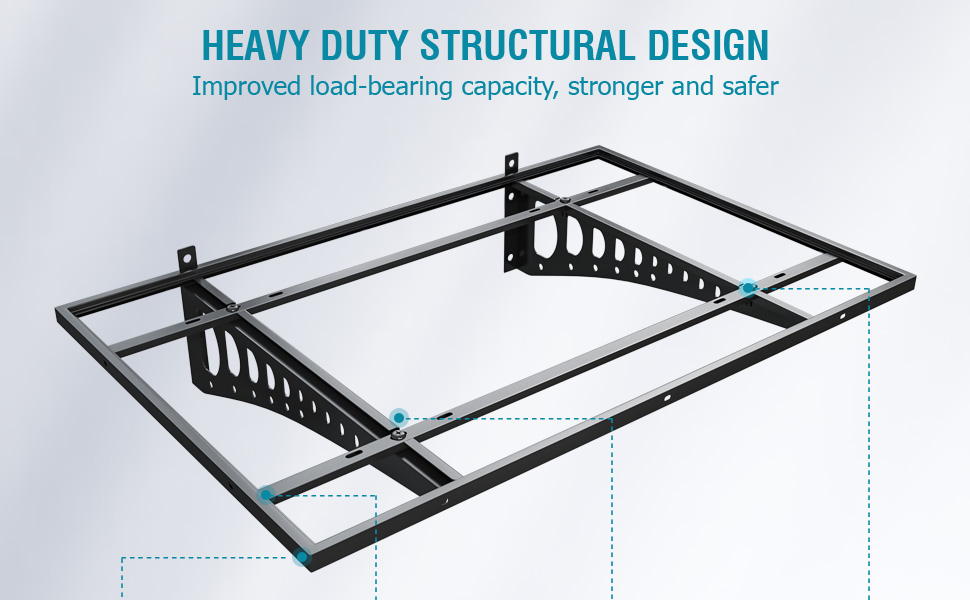 POWERFUL TOOL HOLDERS 2x3ft Garage Storage Wall Mount Shelving Rack for Warehouse Wall Shelves Rack Support