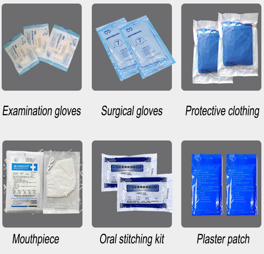 500w Automatic Packing Machinery Continuous Plastic Bag Medical Examination Gloves Heat Sealing Machine