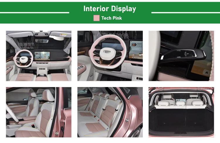 Luxury ECO Friendly Electric Cars 4 Wheel Drive SUV Geely Geometry M6 450km CLTC