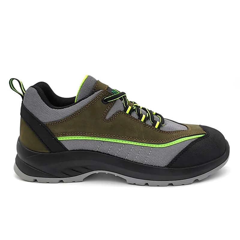 Waterproof Composite Toe Genuine Leather Safety Shoes Low Cut Casual Work Shoes