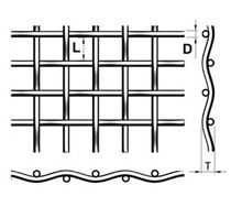 2.0-3.5mm Wire 5-30mm Aperture, Crimped Wire Mesh Used as Machine Guards