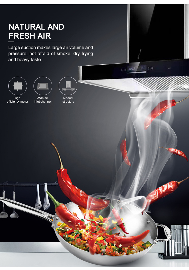 80cm Cooker Commercial Exhaust Hood Smoke Extractor