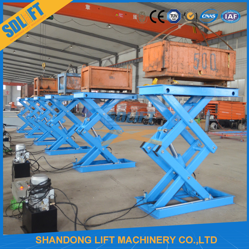 2tons 2m Stationary Hydraulic Scissor Lift Warehouse Cargo Lift Table Platform