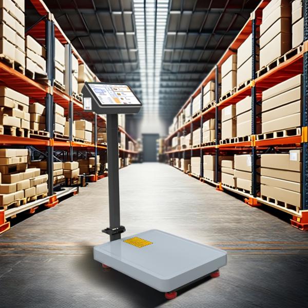 10.1" LCD Touch Screen Industrial Floor Scale with AI Intelligent Android System and QR Code ID Card Traceability Management