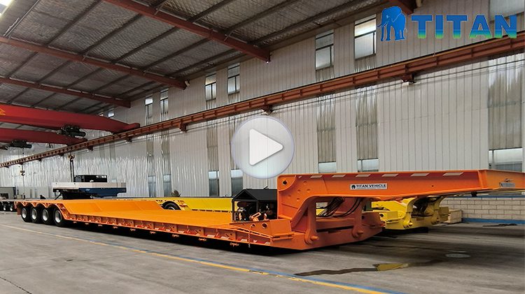 TITAN 100 Tons Removable Gooseneck Trailer for Sale  Removable Gooseneck Lowboy Trailer