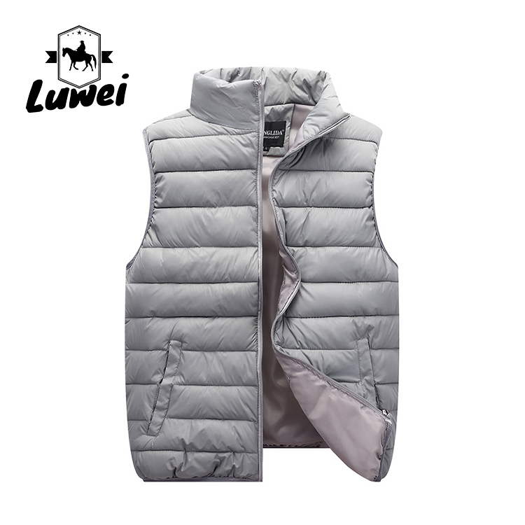 2022 Custom Lightweight Waistcoat Warm Bubble Utility Sleeveless Vest Mens Waistcoat Vest Gilet For Men
