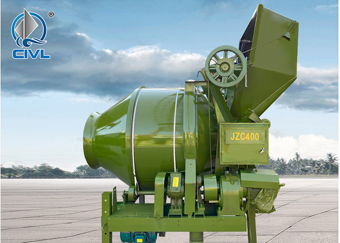 JZC250/350 Concrete Mixer Semi Climbing Drum Full Automatic Feeding Mixer Thickened Cylinder Concrete Mixer