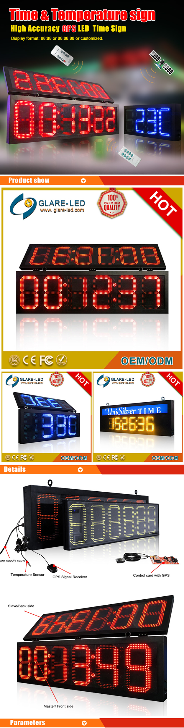 Trailer Mounted Solar Traffic Vms Sign Board Guiding Communication TCP/IP Mobile Angle 70°