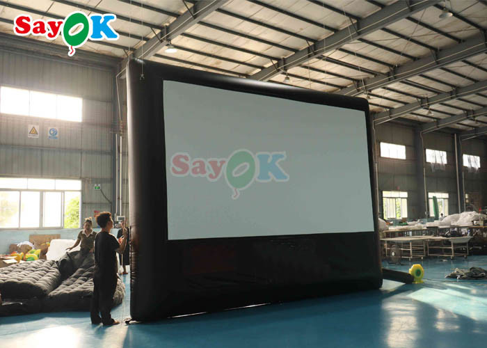 Portable Giant Entertainment Inflatable Movie Screen 16ft Open Air Cinema Screen