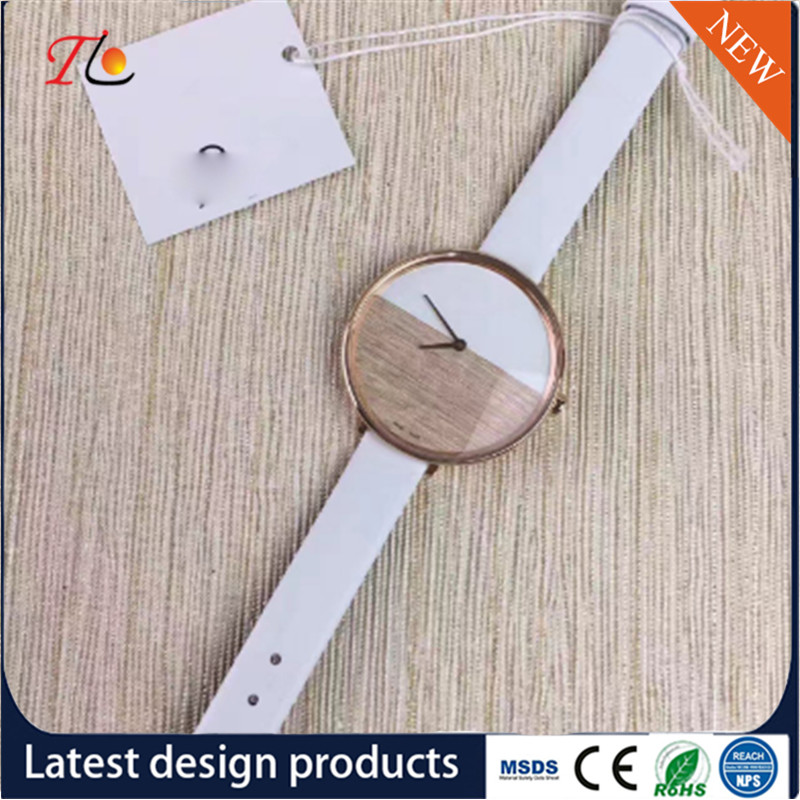 Wholesale Ladies Wrist Watch PU Band/Strap Alloy Case Fashion Watch Custom Logo Simple Style Round Dial