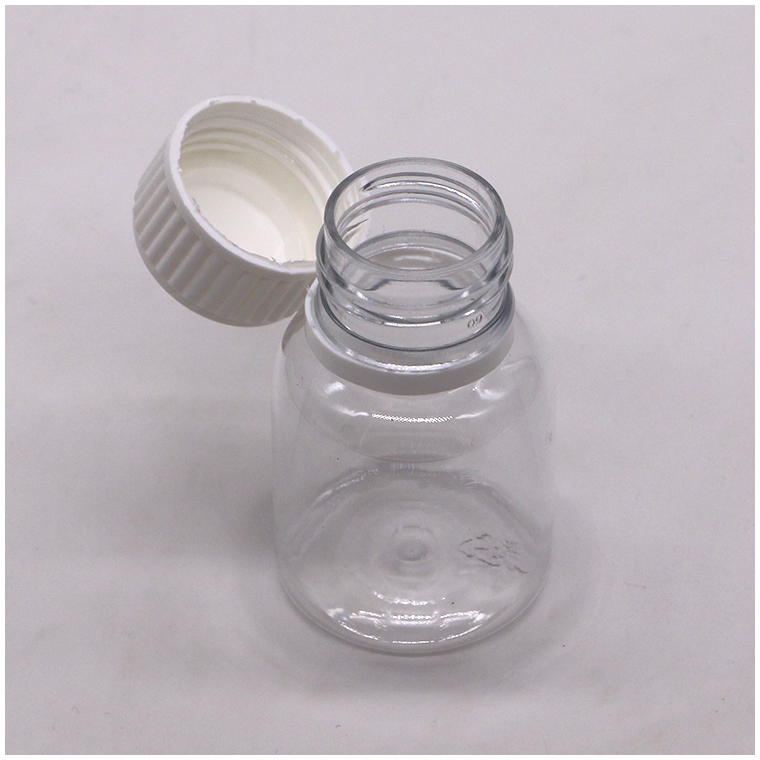 Tamper Evident Cap 50ML PET Cough Syrup Bottle for Oil Lubricating Oral Liquid Storage