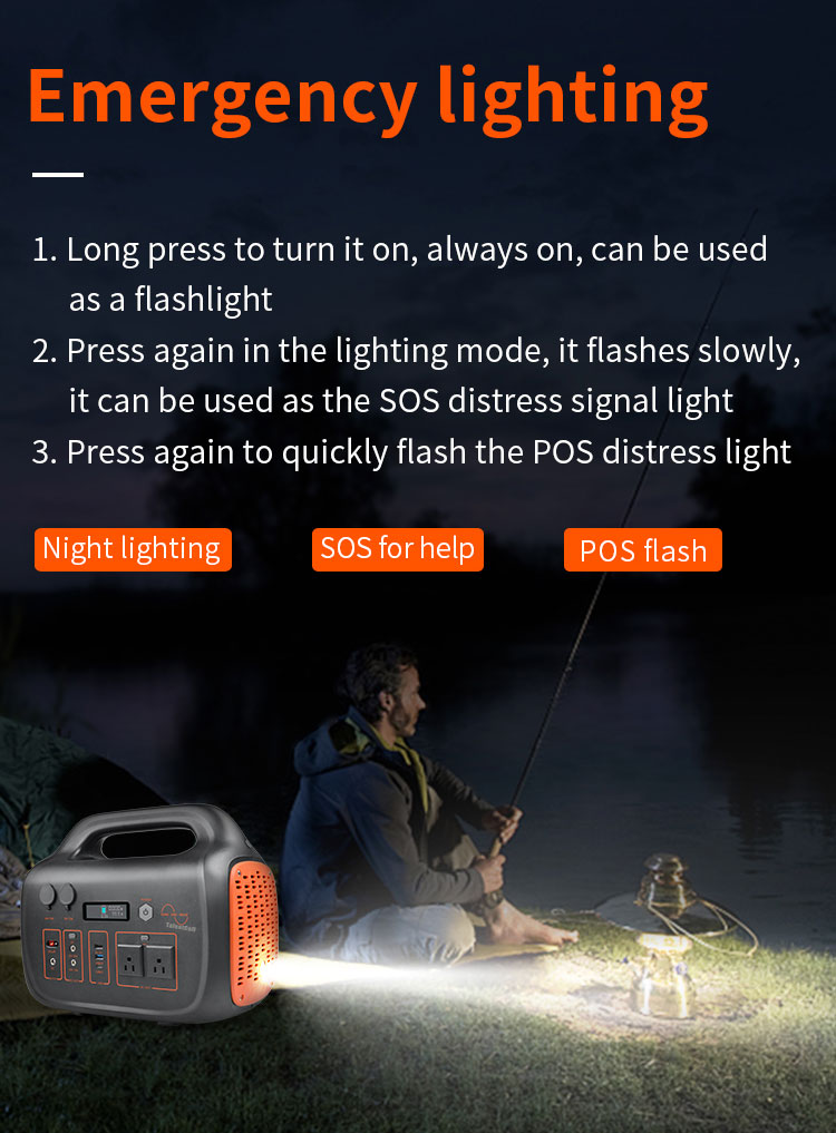Emergency Portable Power Station 1500w Mobile Multiple Charger