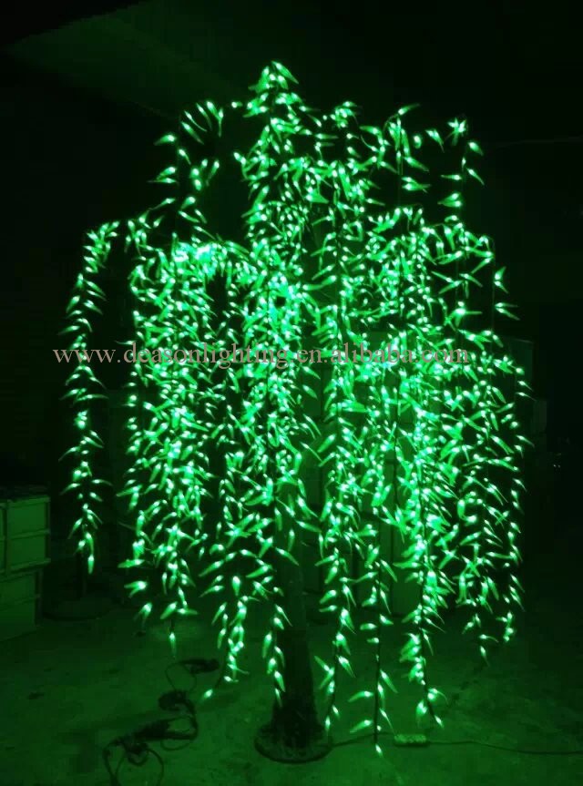 Led Green Willow Tree Light outdoor holiday decoration on sale