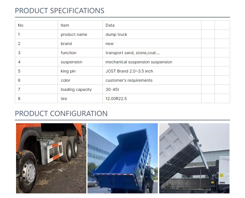 DONGFENG 6*4/8*4 Dump Truck Semi Trailer: Engineered For Efficient Transport Of Bulk Materials And Waste