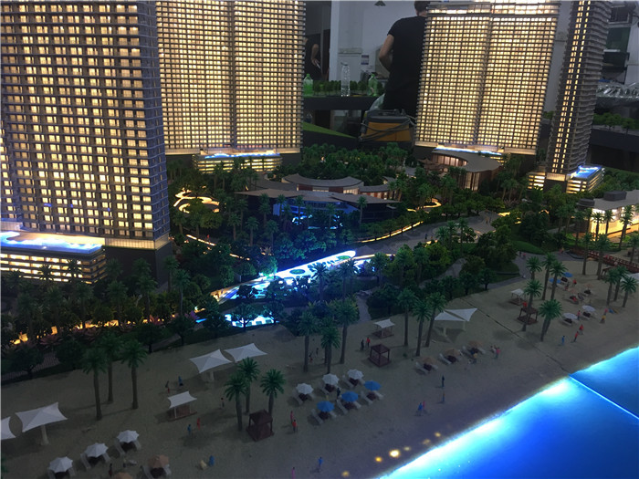 Exhibition 3D Model Architecture With Led Lighting System , Model Building Maker
