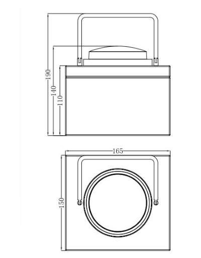 DC3.2V Removable Recharging LED Perimeter Light