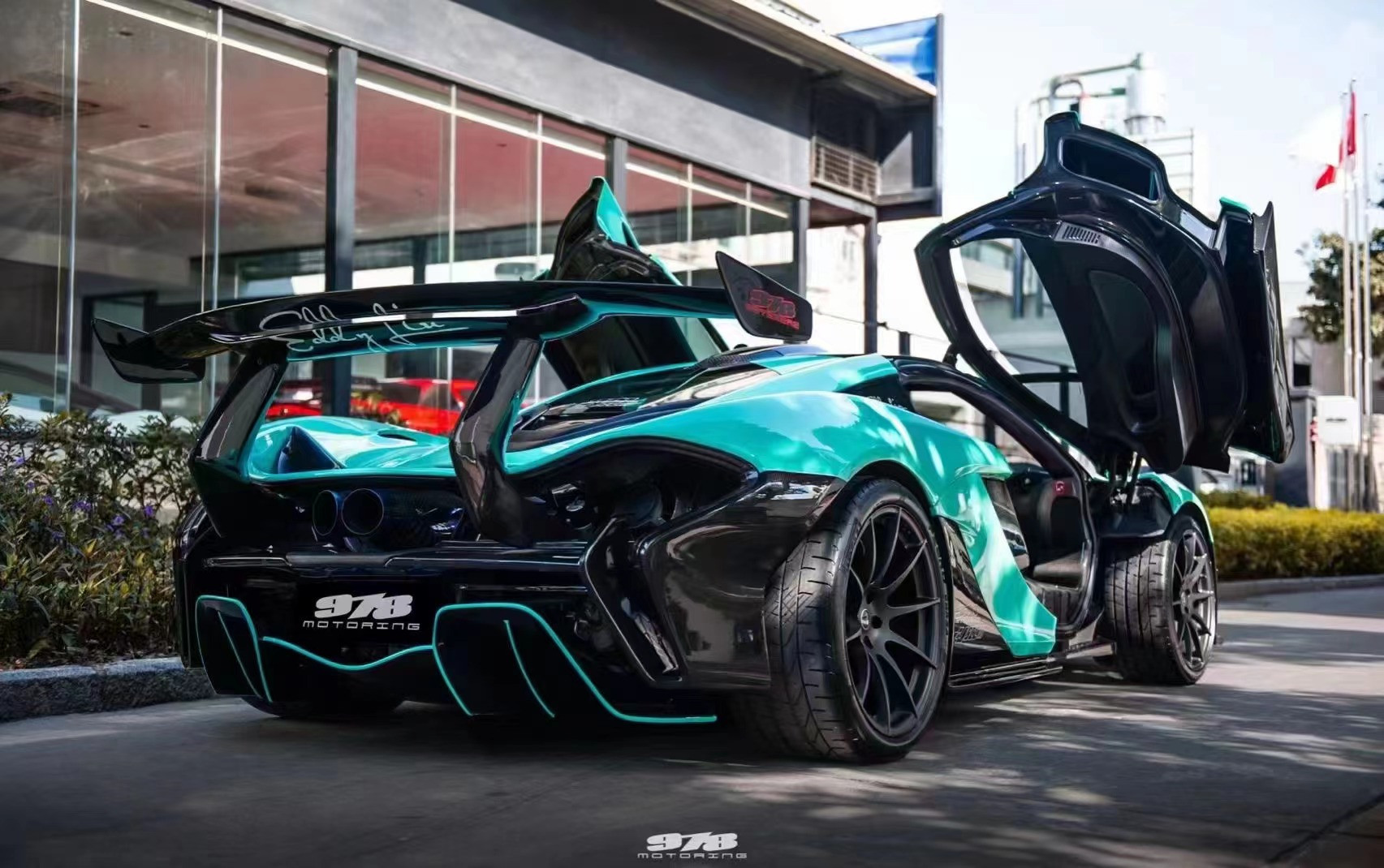 For McLaren P1 Body Kit P1 Upgraded GTR Style Front and Rear Bumper Spoilers Carbon Fiber Body Kit