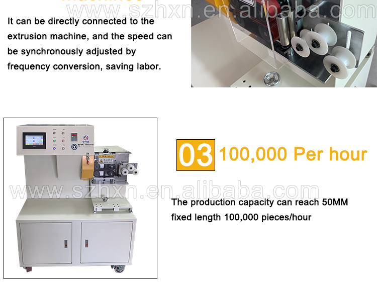 90 m/min Equipment Fully Automatic Speed PVC PE TPE PU Silicone Tube Cutting Machine