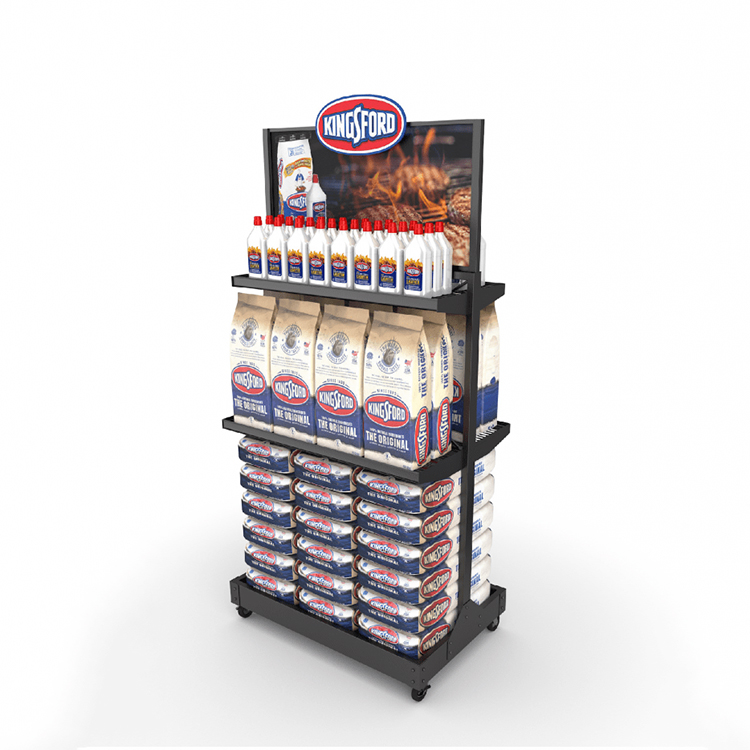 Customized Double-sided Metal Can Storage Rack DIY Gourmet Cola Beverage Rack for Retailing Ideas