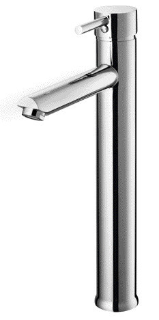 Chrome Bathroom Basin Mixer Sink Taps Tall Counter Top Single Lever Single Hole