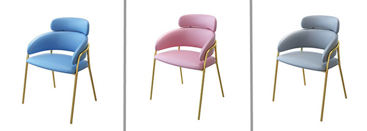 Metal Restaurant Dining Table And Chairs Upholstery Fabric With Gold Legs 800mm