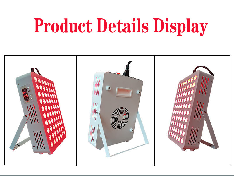 Red light therapy Device, 660nm red light and 850nm infrared LED light therapy, with timer and remote control