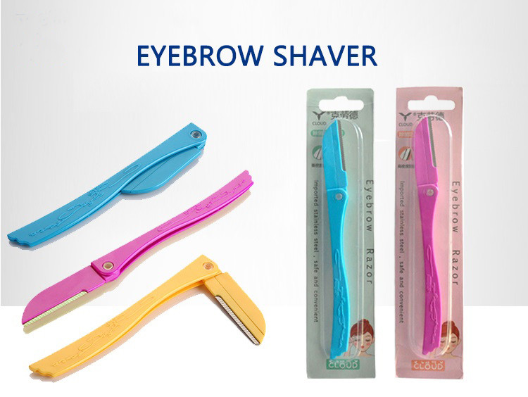 Various Colors Mini Eyebrow Razor 3 Pieces Safety Eyebrows Makeup Knife
