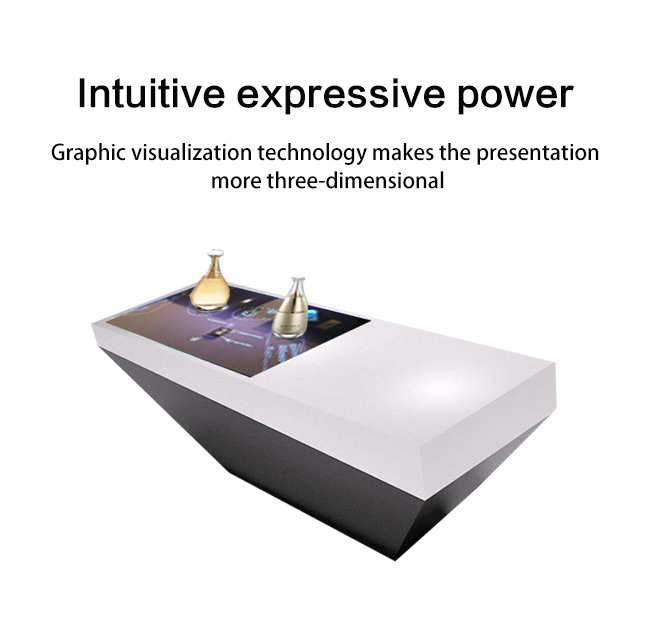43'' Object Recognition Restaurants Smart Digital Interactive Multitouch Screen Coffee Table For Education