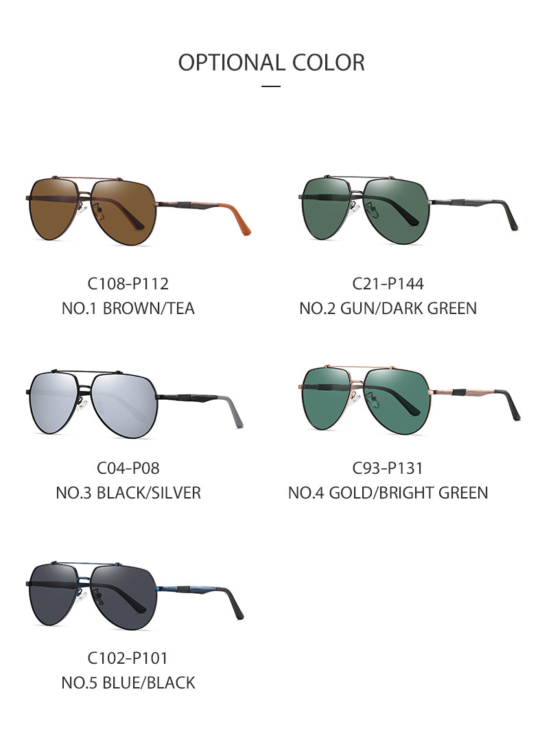 Anti Oxidant Coating Round Metal Sunglasses Polaroid Aviator Sunglasses