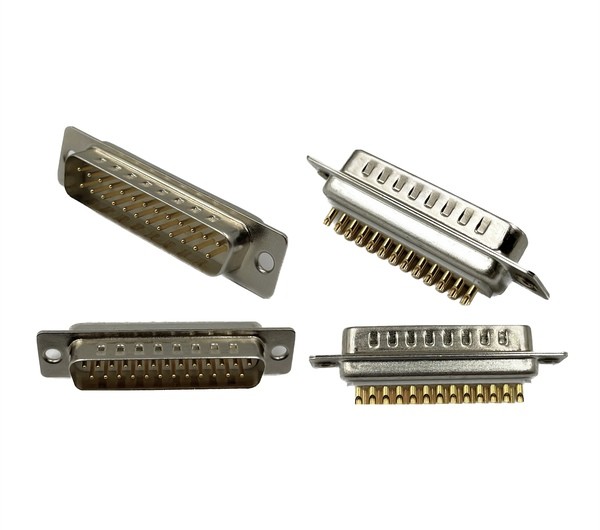 5.0AMP 25Pin Female D Sub 25 Connector DB25 PIN Solder Type For Cable