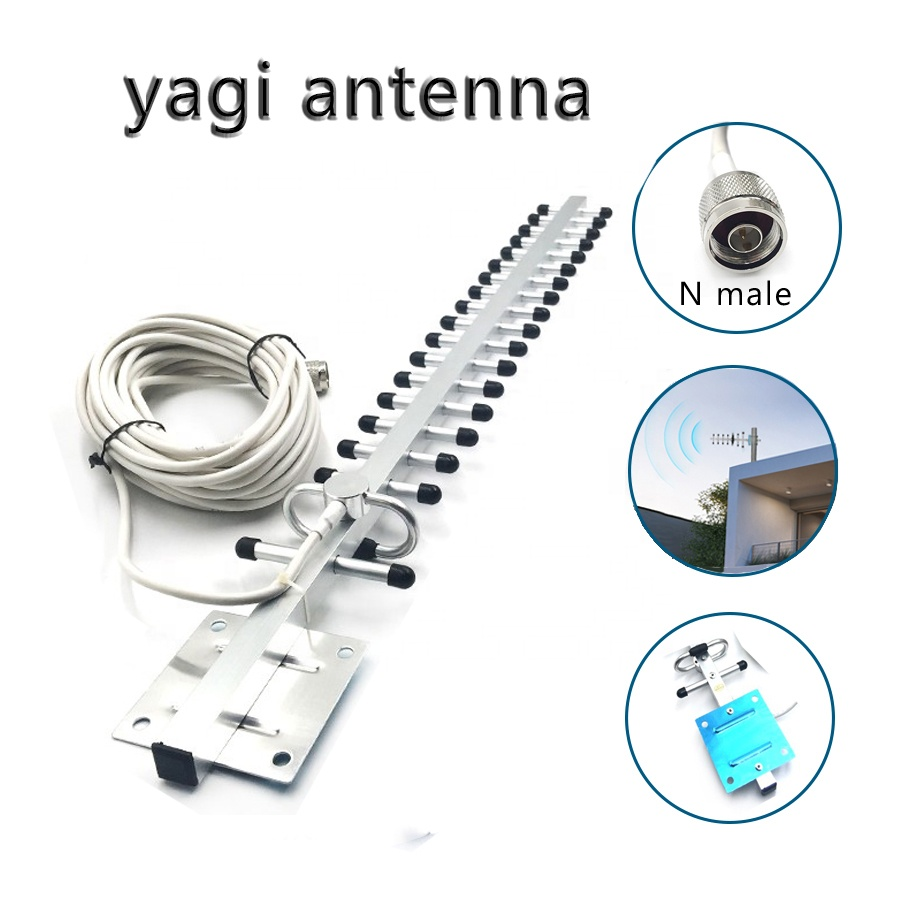 Customized Connector Type 4G LTE Outdoor Yagi Antenna 868MHz UHF 433MHz V.S.W.R≤1.5