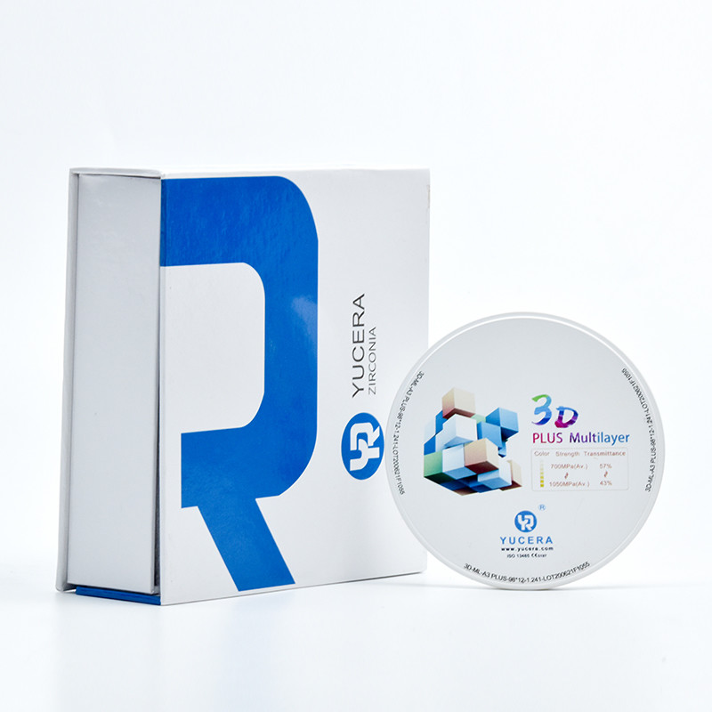 Aesthetics Multilayer Zirconia Disc Self Colored 3D Pro CFDA For 1500℃