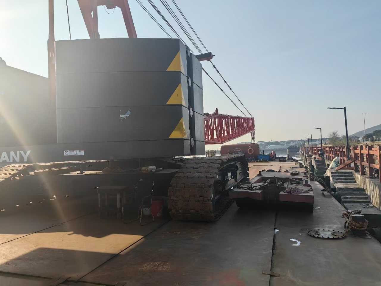 Used Hydraulic Crawler Crane 135ton Sany SCC1350A-1 Crawler Mounted Mobile Crane