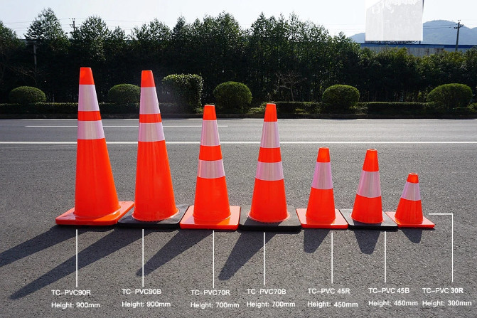 450mm Road Safety Transport Products Pvc Traffic Cone