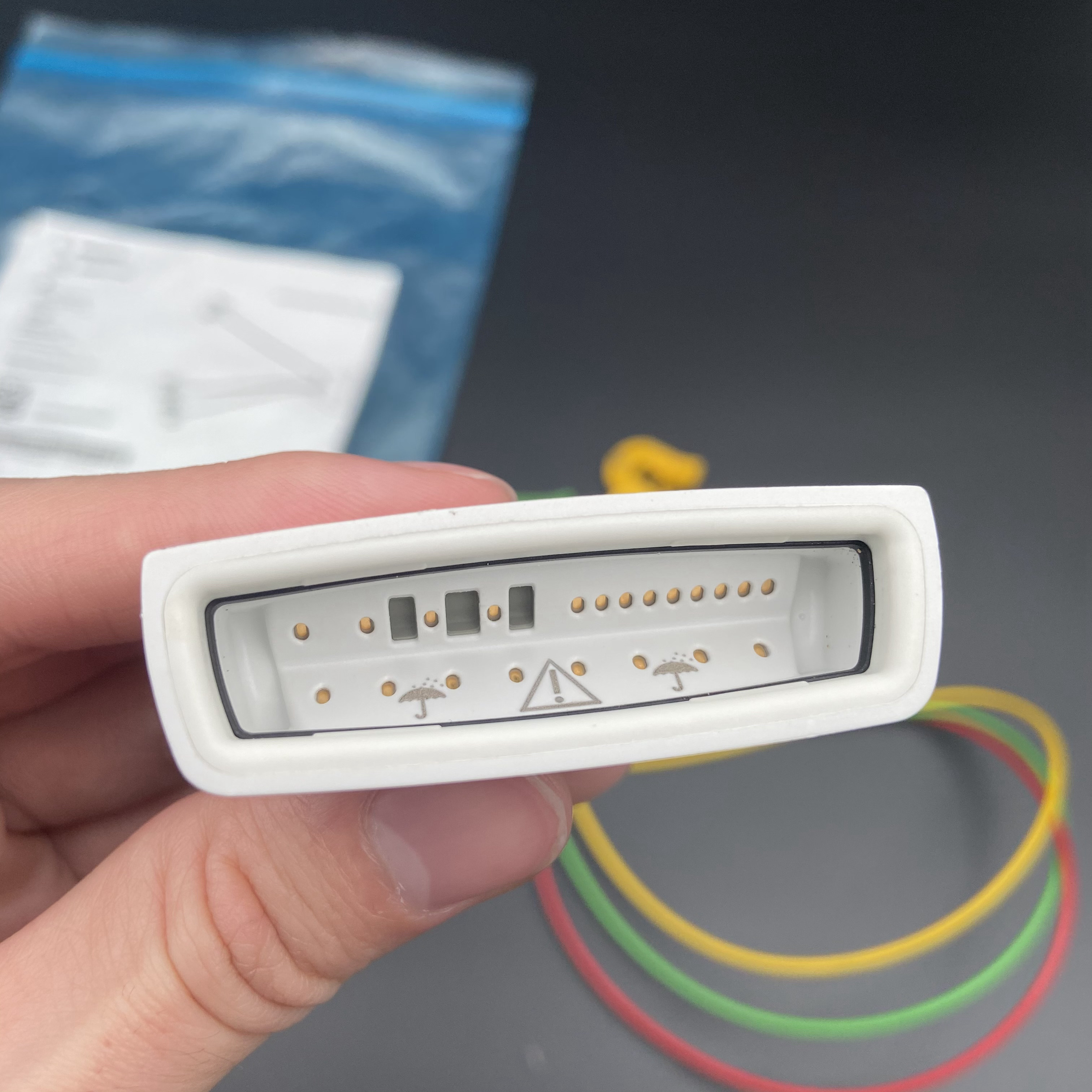 Telemetry Three Lead European Standard Clamp ECG 3-Lead Grabber IEC Tele REF：989803171901