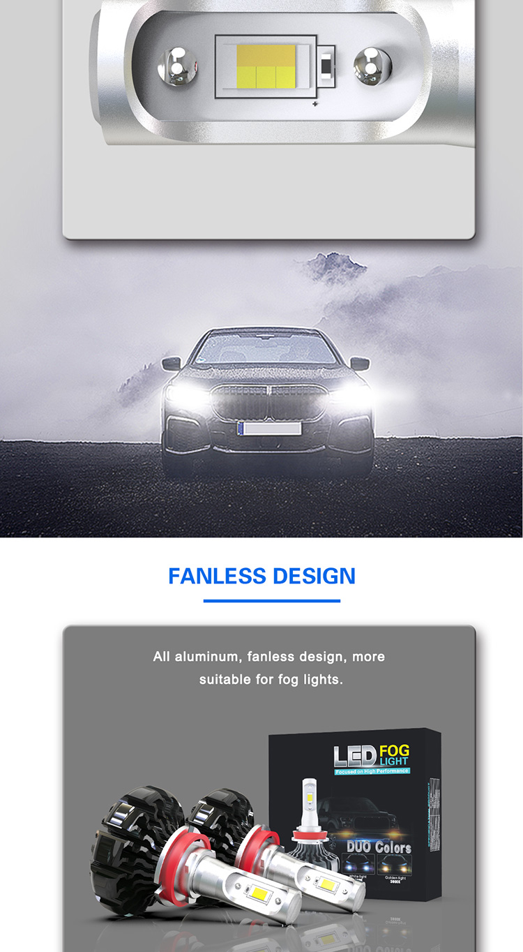 G1 Fanless LED Headlight Bulb , 9003 9004 9005 Led Bulb 6000k
