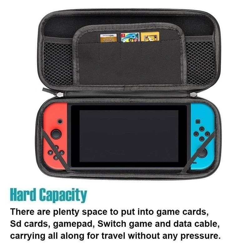 8 in 1 game accessory Set For Nintendo Switch Travel Carrying Case Accessories Kit Screen Protector Case Charging Cable