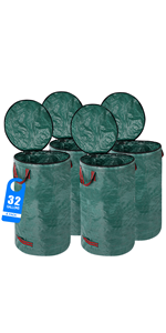 big huge green lawn bags Extra Large Leaf bag holder yard waste bag holder Lawn bag holder leaves
