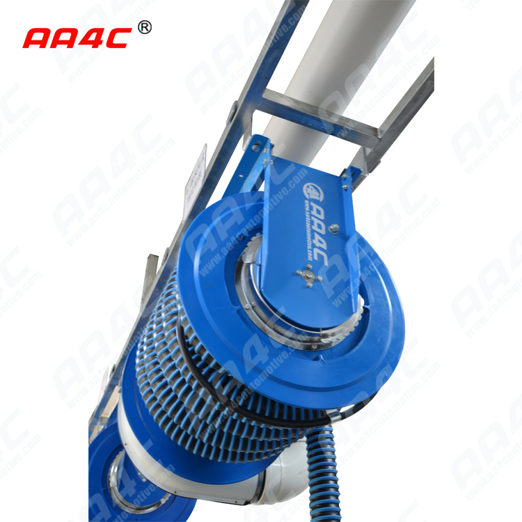 AA4C car exhaust extracting system auto vehicle exhaust manual fixed tumbler hose reel with fans control customize size