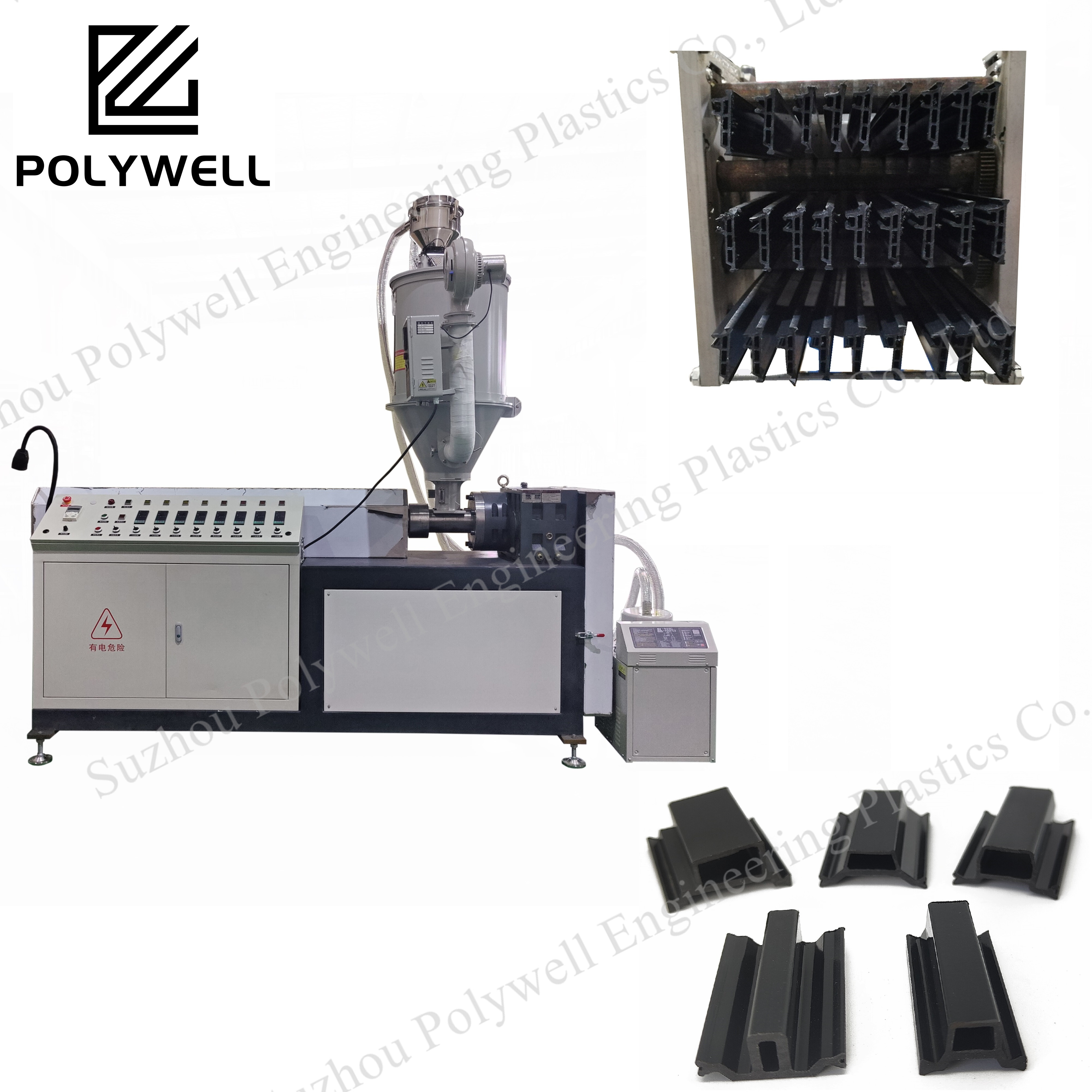 Professional Engineer Plastic Strip Extruder Machine pA66GF25 Strip extrusion Production Line