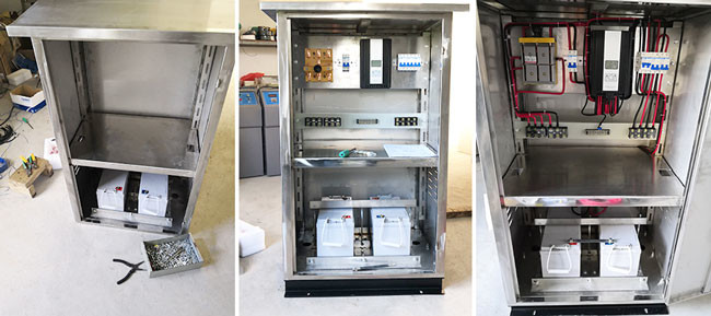 Powder Coating Off Grid Power Distribution Cabinet Stainless Steel Outdoor
